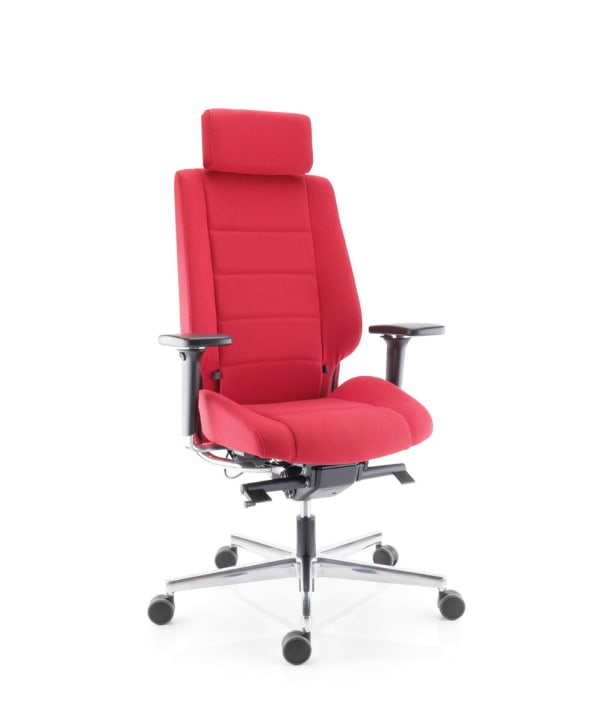 Fauteuil haut dossier avec têtière, synchro + TA - Azkar