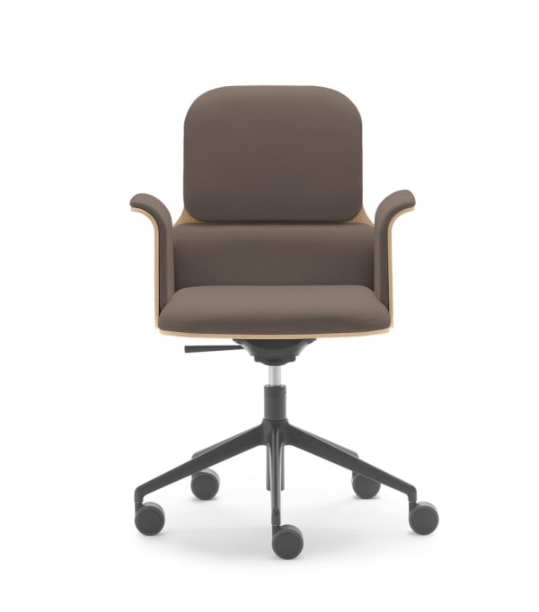 Chaise coque bois, mécanisme basculant, patins - Bero