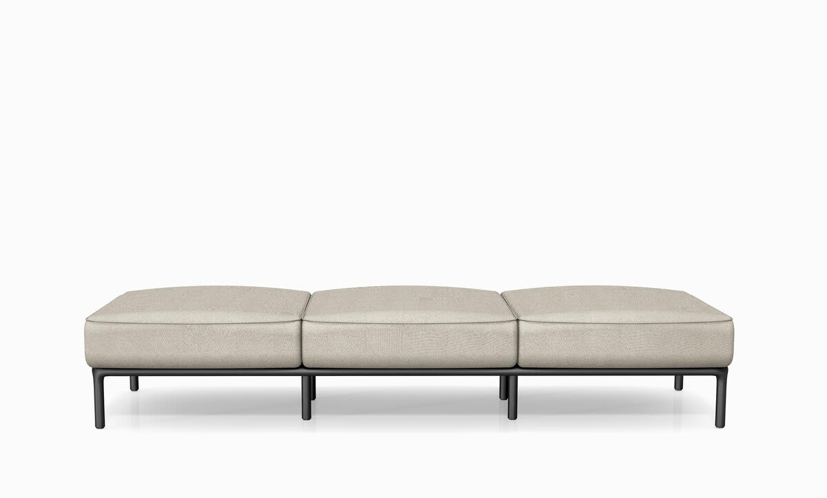 Banc 3 places (3 poufs) - Rhune