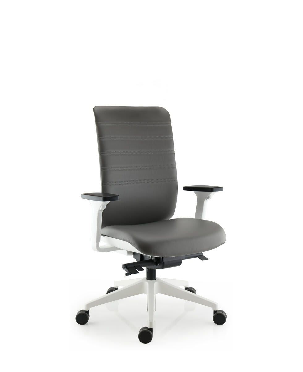 Fauteuil haut dossier, coques blanches - Wi-Max
