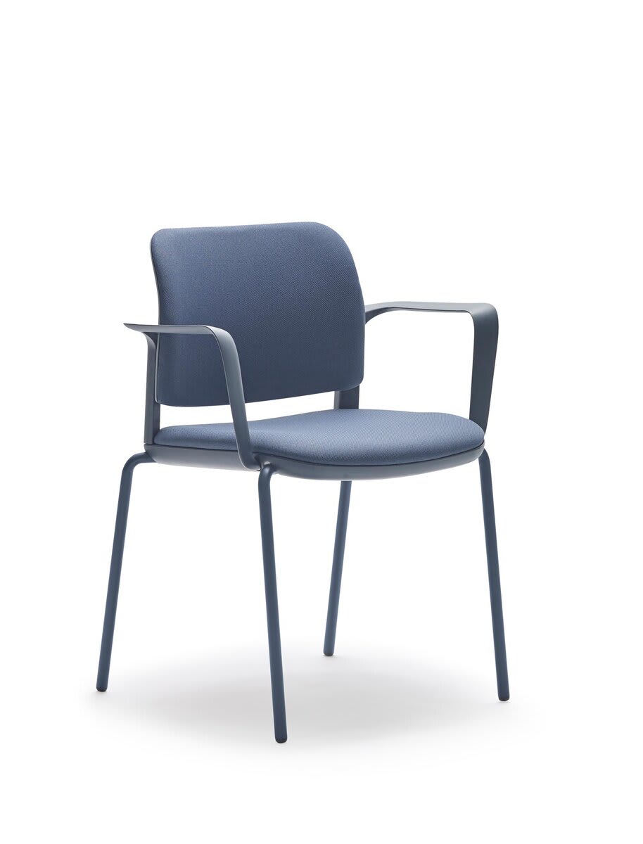 Fauteuil 4 pieds, assise et dos PP - Adio