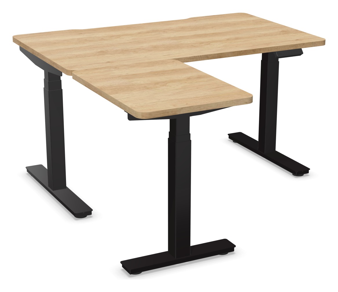 Bureau réglable en hauteur avec retour - Alto