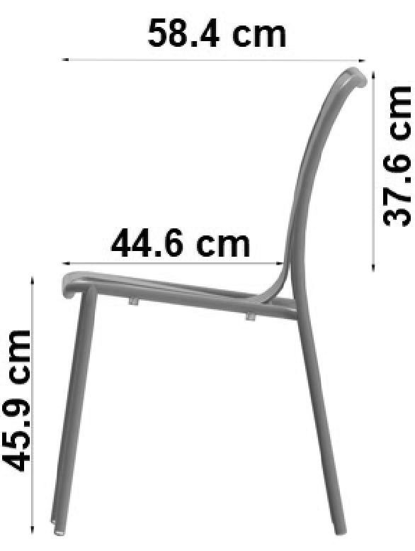 Chaise sans accoudoirs - Verano