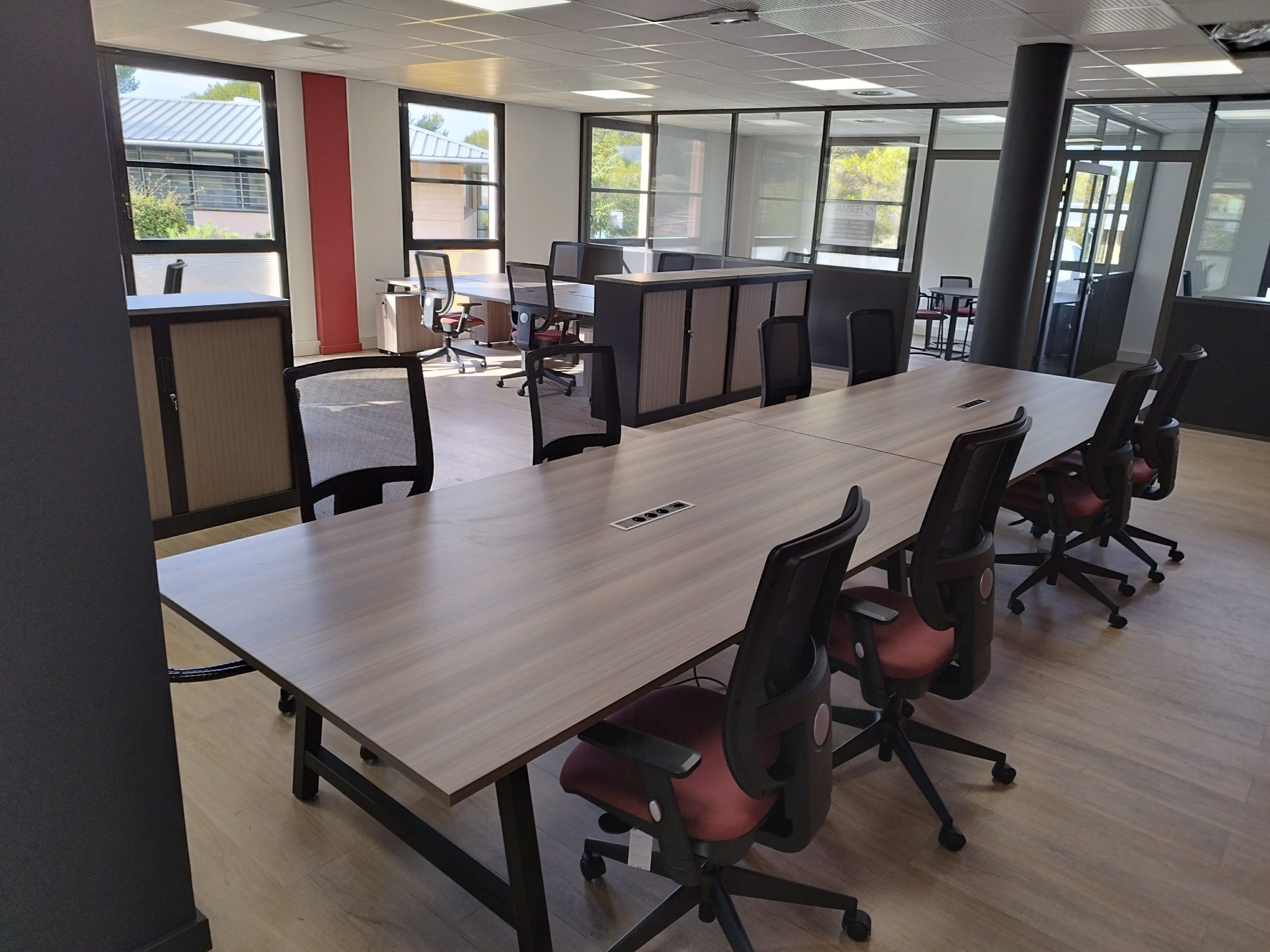 Aménagement Open space - bureaux direction - salle de réunion