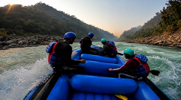 16 Km River Rafting: Shivpuri to Nim Beach in Uttarakhand