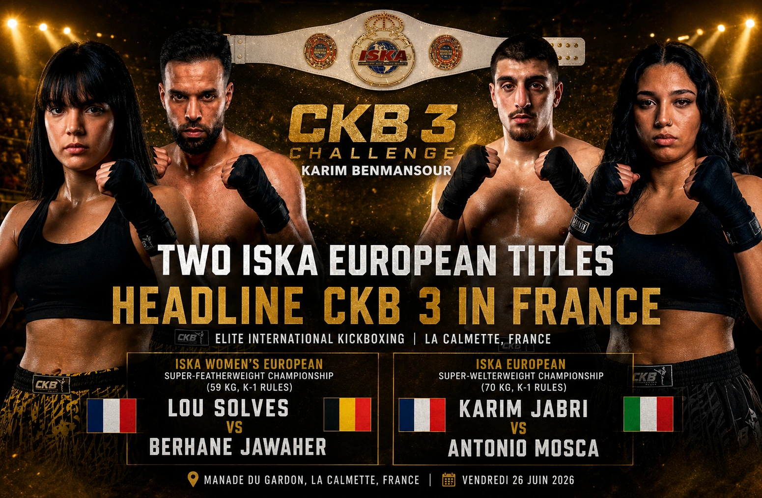 Two ISKA European Titles Headline CKB 3 in France