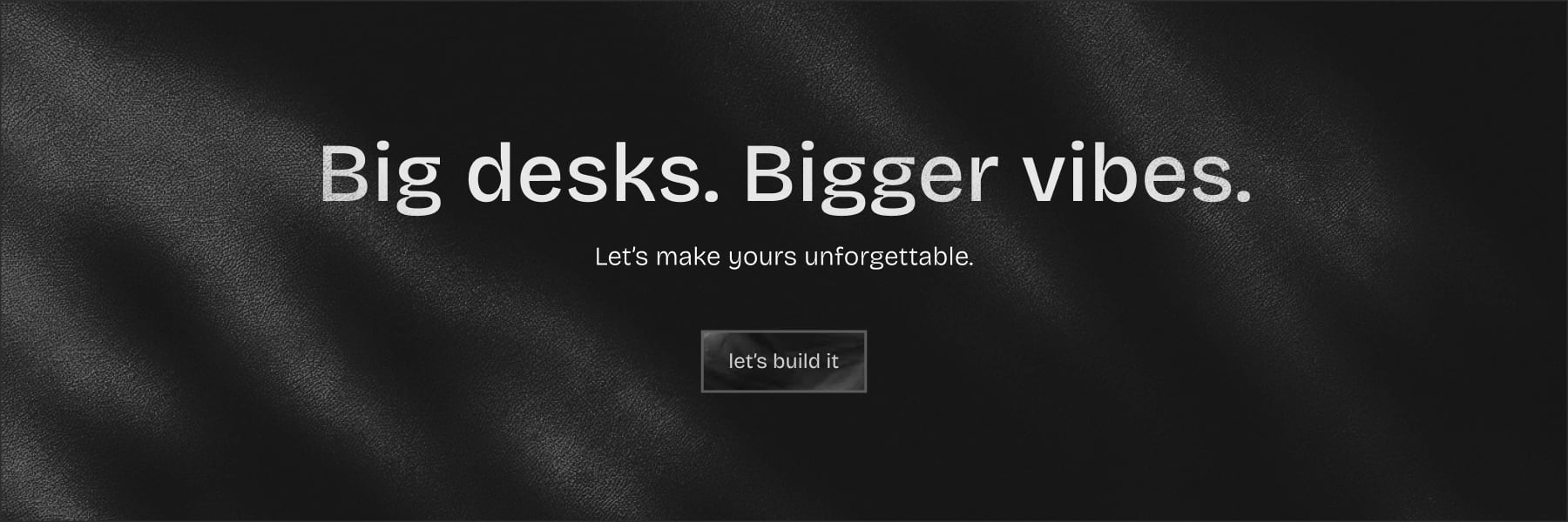 desktop section of a dark-themed call to action section with bold headline, subtext, and a centered button for user engagement