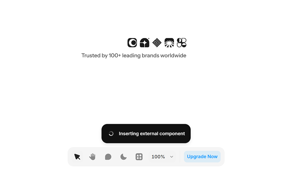 Pasting a copied Component into a Framer project canvas