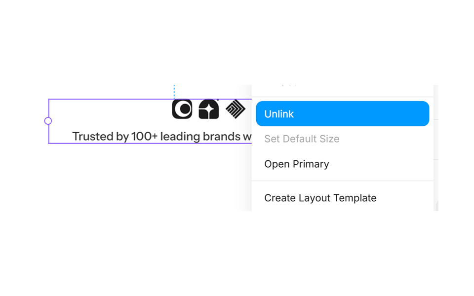 Unlinking a copied Component from figma2framer.com in Framer editor