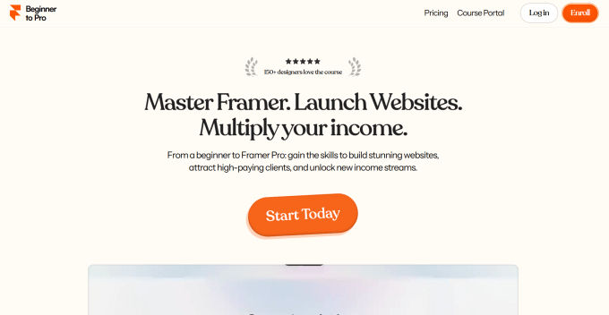 screenshot of Become a Framer Hero in a week by Tim Gabe