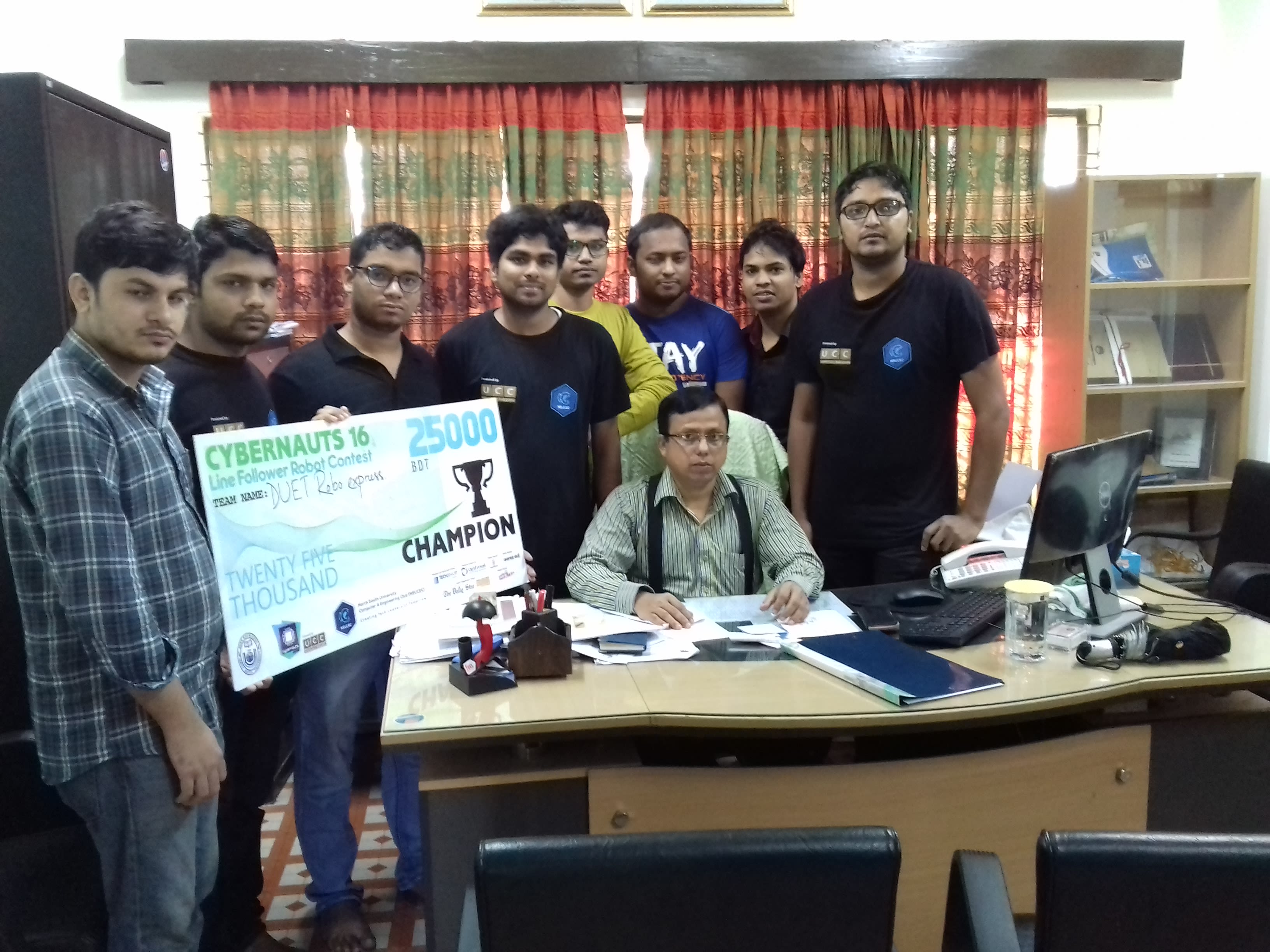 With our respected professors, who supported and guided our team