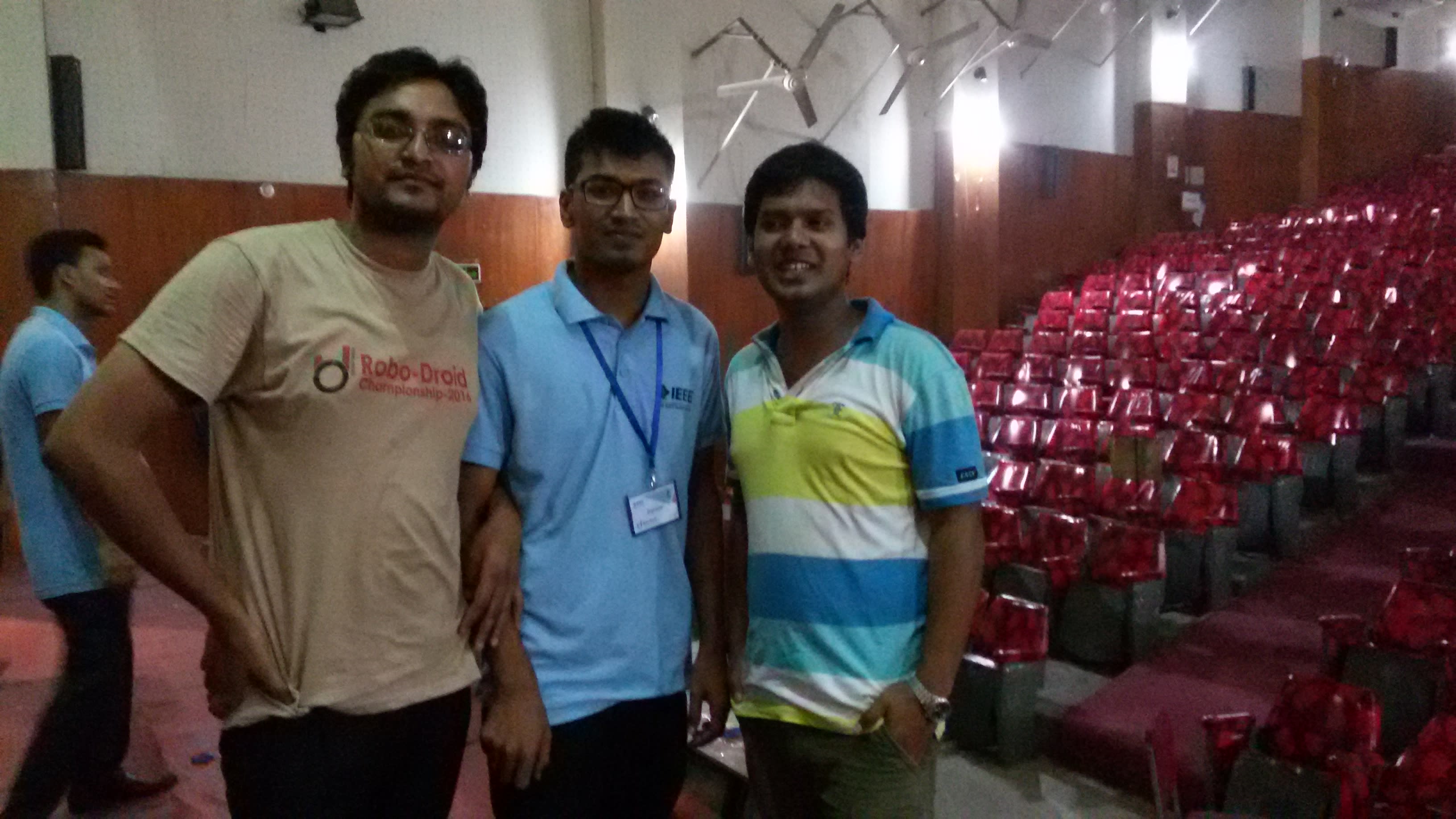 With a member of the IEEE RUET Student Branch organising team