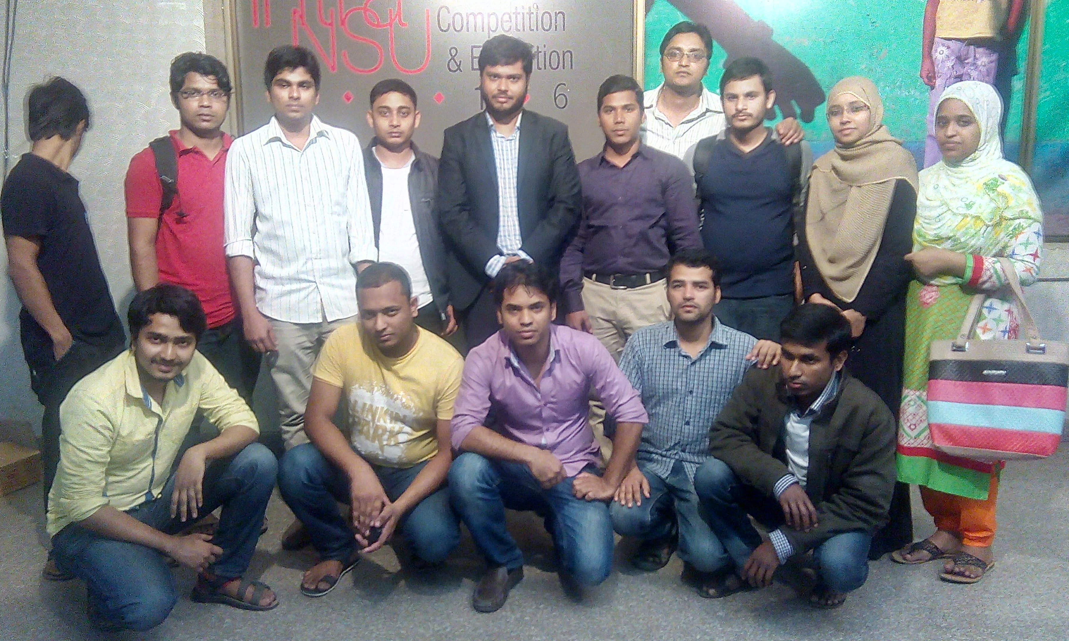 DUET participants with our honourable teachers at the Global Robotics Challenge 2016, iARC Bangladesh Zonal