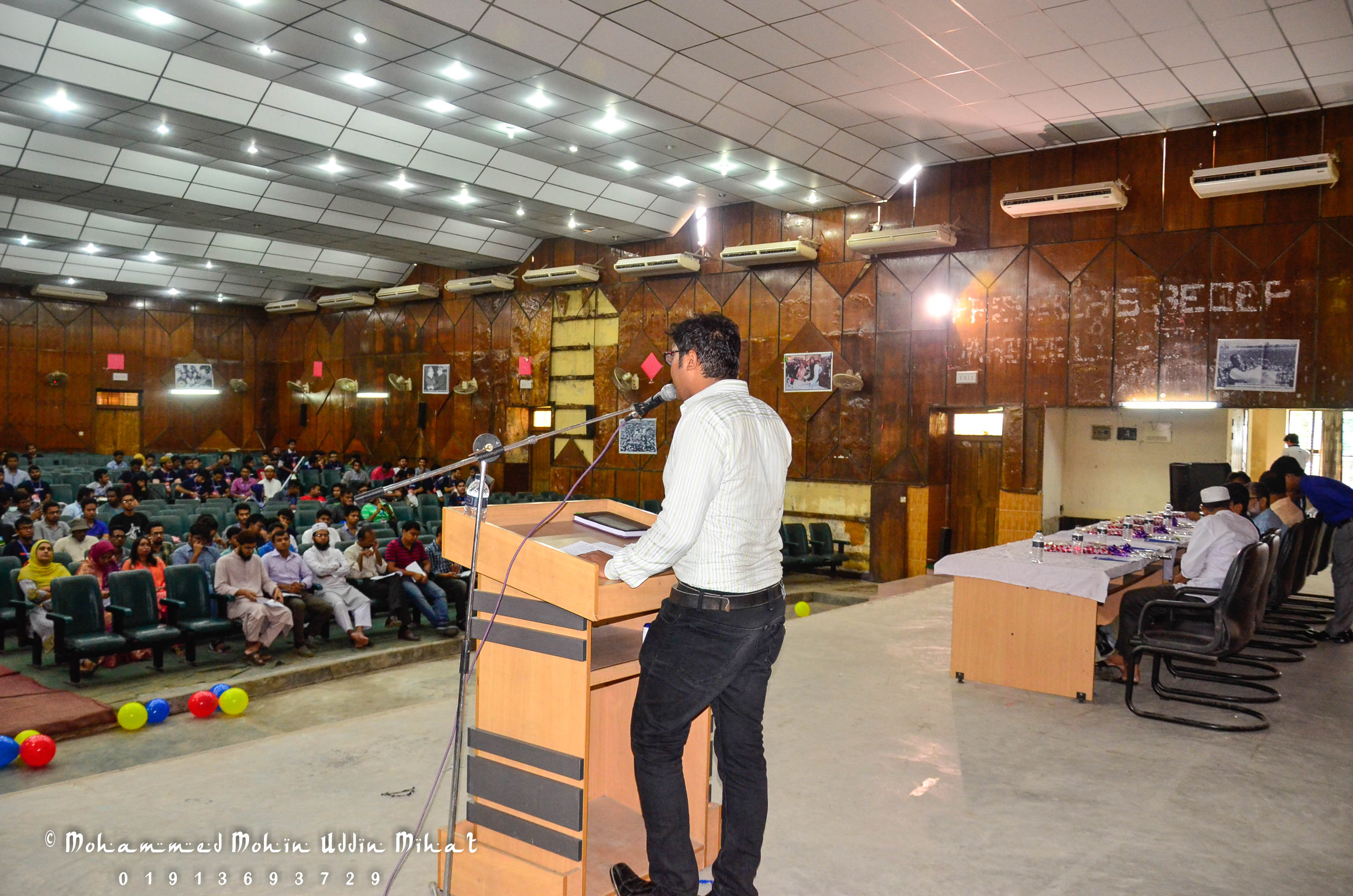 Addressing participants and guests as Convener at the inaugural session of DUET TECHFEST 2017