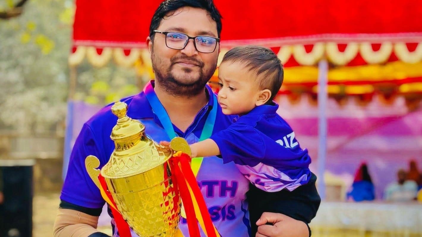 The championship trophy in one hand, my child in the other: celebrating North Nemesis’s win at the BTCL Cricket Tournament 2025