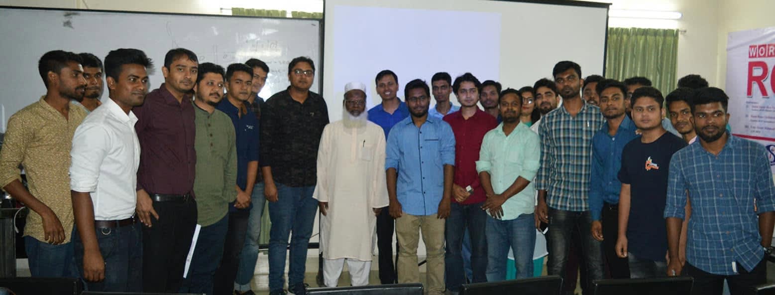 With students, faculty and guests after the workshop