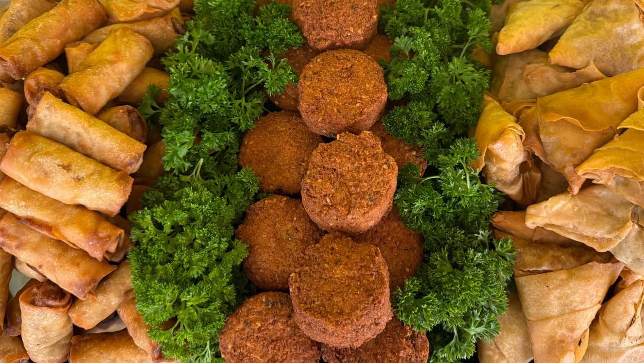 Frische mediterrane Speisen