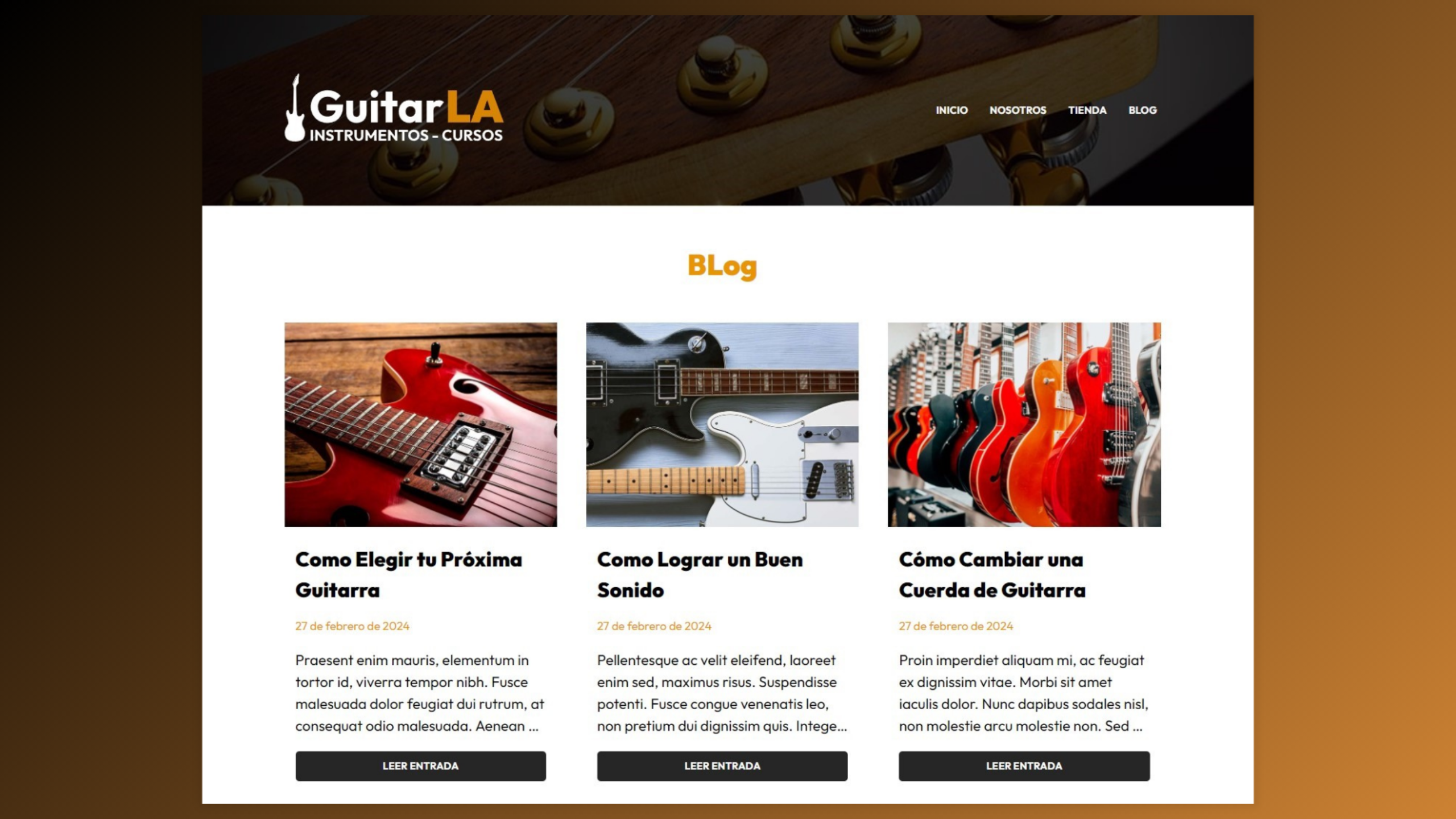 projet guitar la third