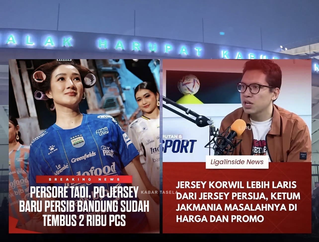 Antusiasme Bobotoh dalam menyambut peluncuran jersey baru Persib Bandung