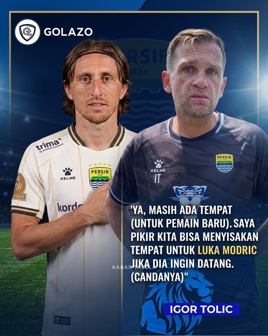 Rumor Transfer Persib 2026 Igor Tolic buka pintu untuk datangkan Luka Modric