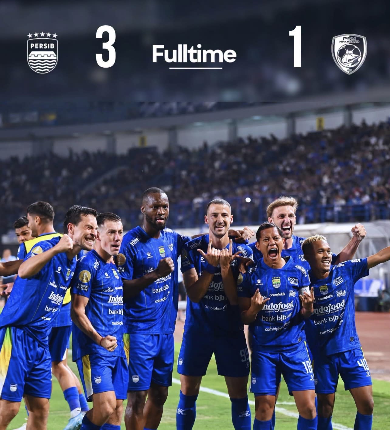 Persib Bandung Tampil Perkasa, Comeback Manis 3-1 Atas PSM Makassar di Laga Perdana Super League
