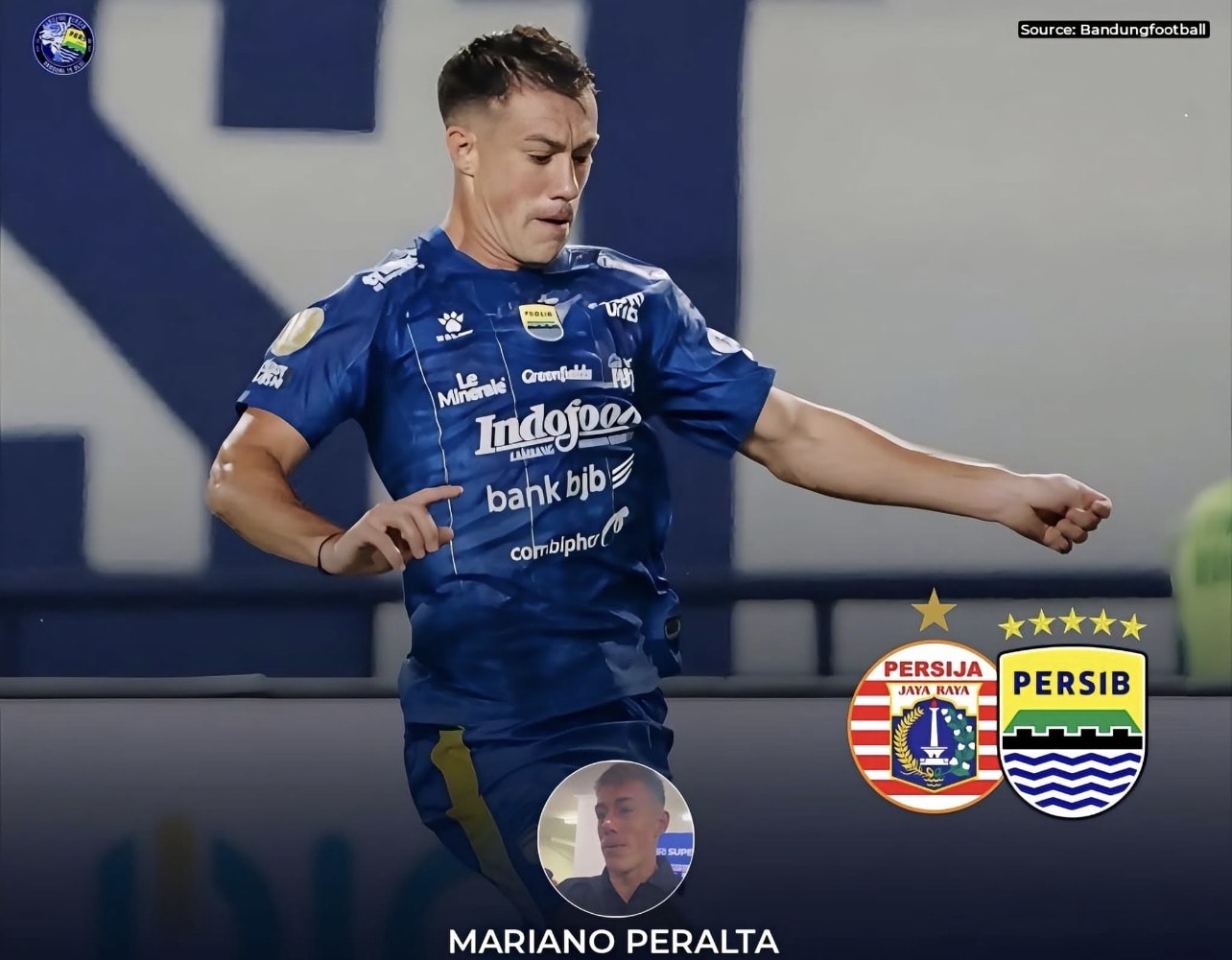 Mariano Peralta Tatap Duel Panas Derbi Indonesia: Saya di Sini untuk Persib!