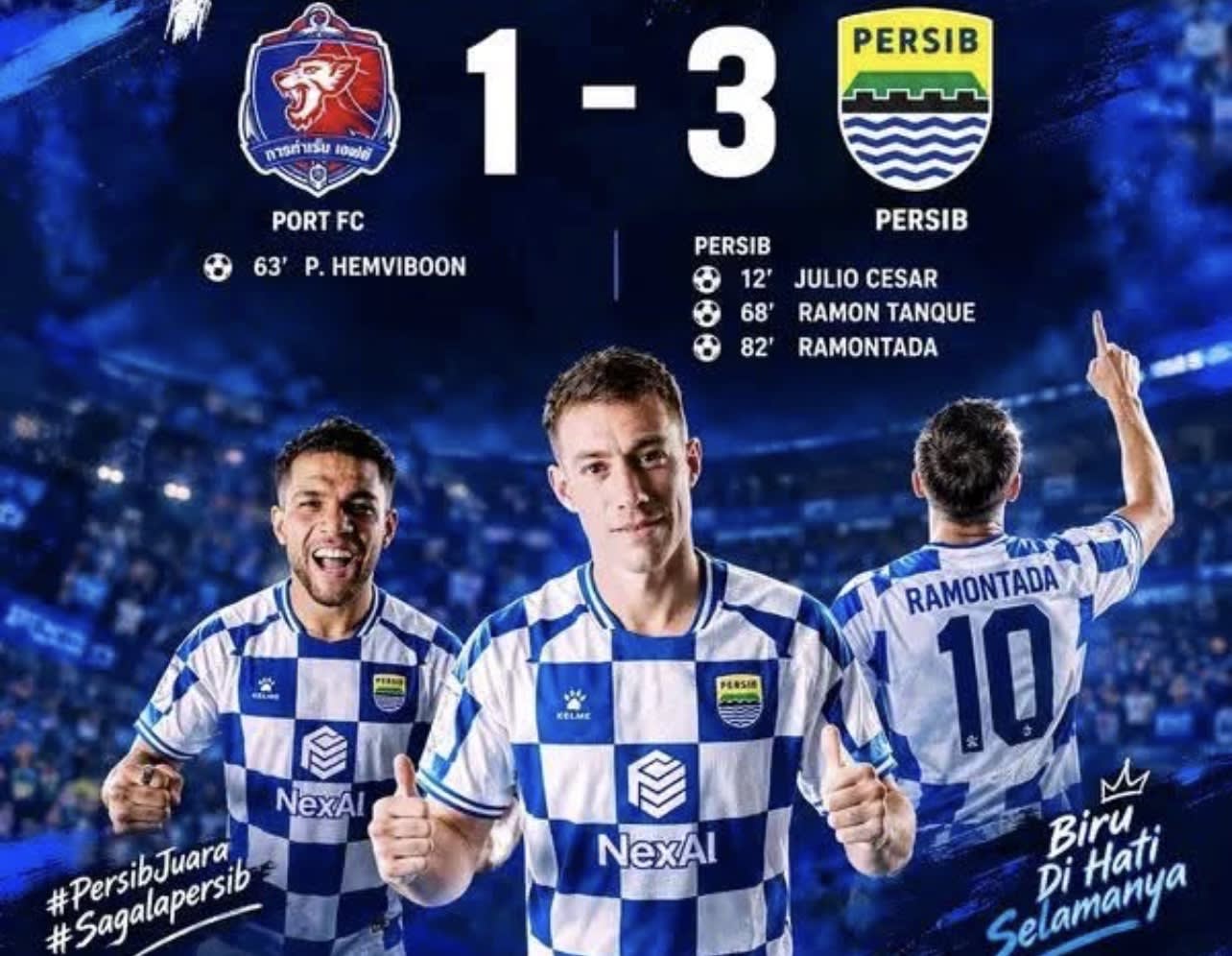 Dramatis! Remontada Persib Bandung Bungkam Port FC 3-1 di Shopee Cup 2026
