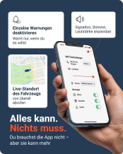 Die FINDER App - Toneinstellungen, Warnungen deaktivieren und Live-Standort; optional, kein Muss