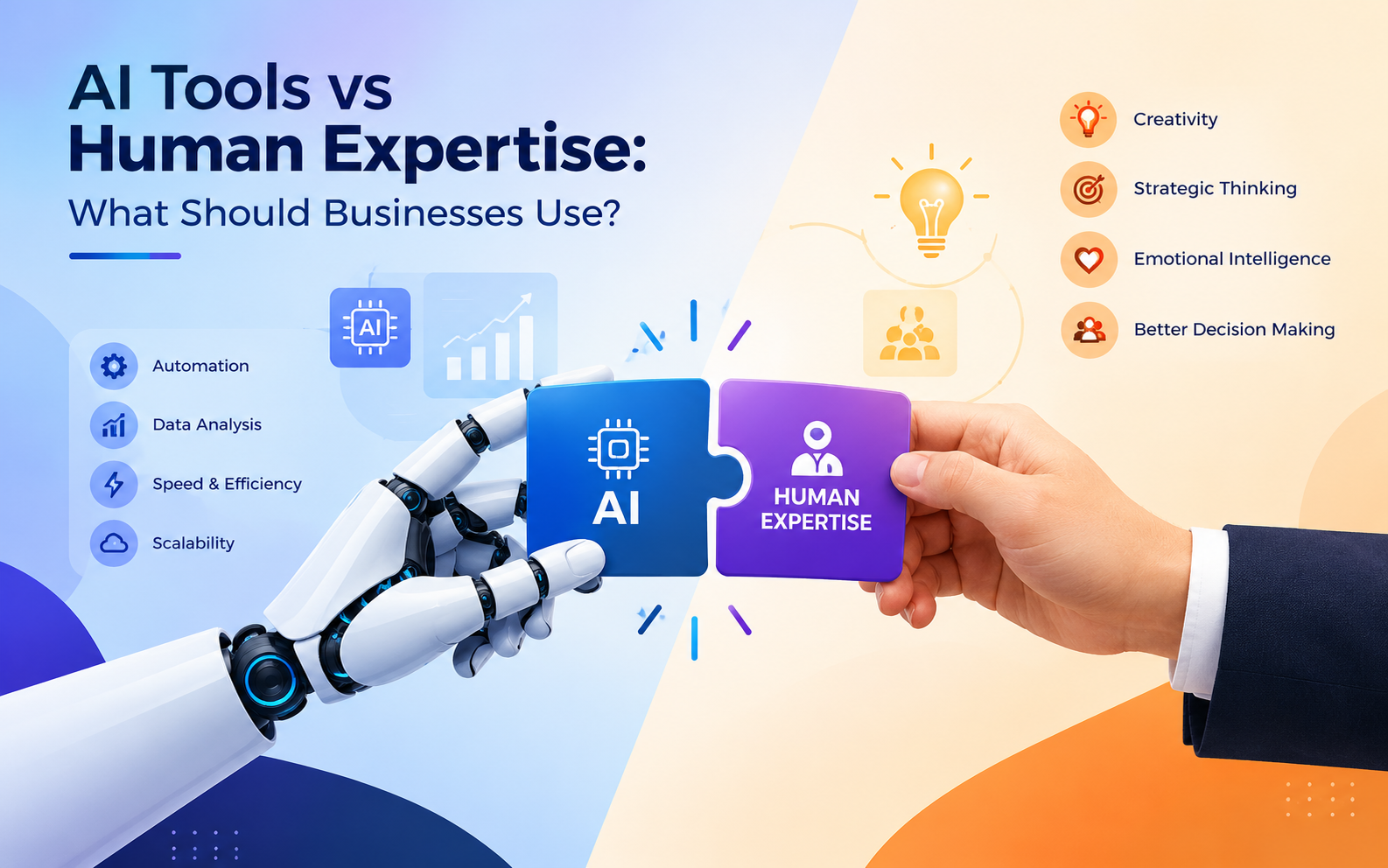 AI Tools vs Human Expertise: What Should Businesses Use?