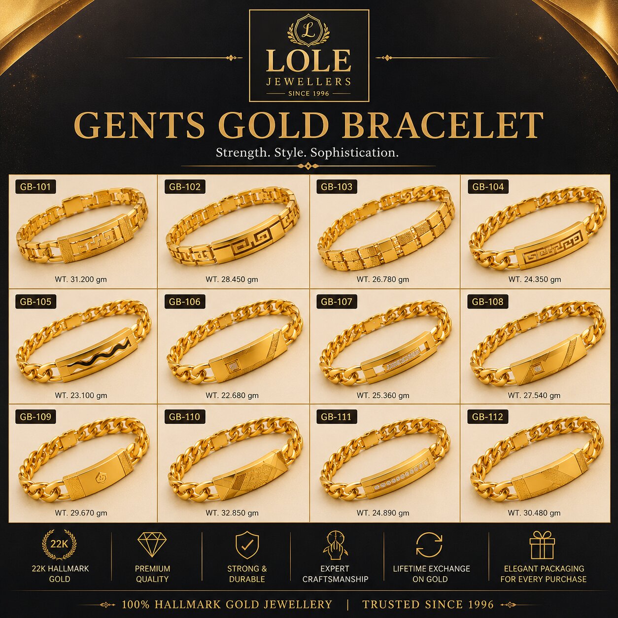Gents Bracelate