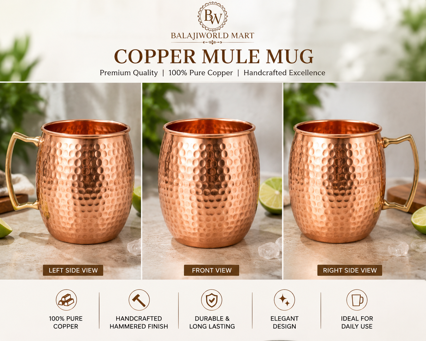 Copper Moscow Mule Mug