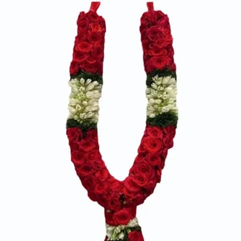 Red rose (1½) feet garland 