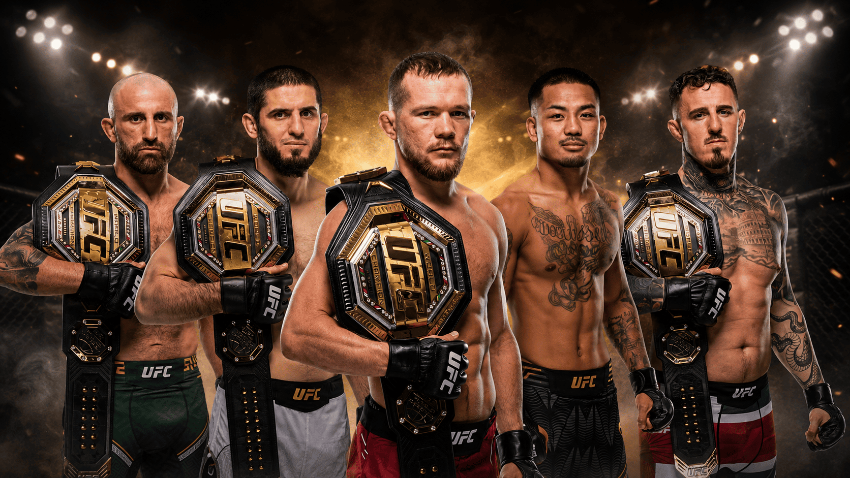 Los 11 campeones de UFC: 10 están en su pico de ELO
