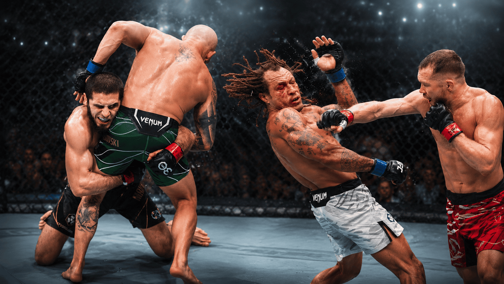 Striker vs wrestler en UFC: 7 de 8 campeones actuales son strikers