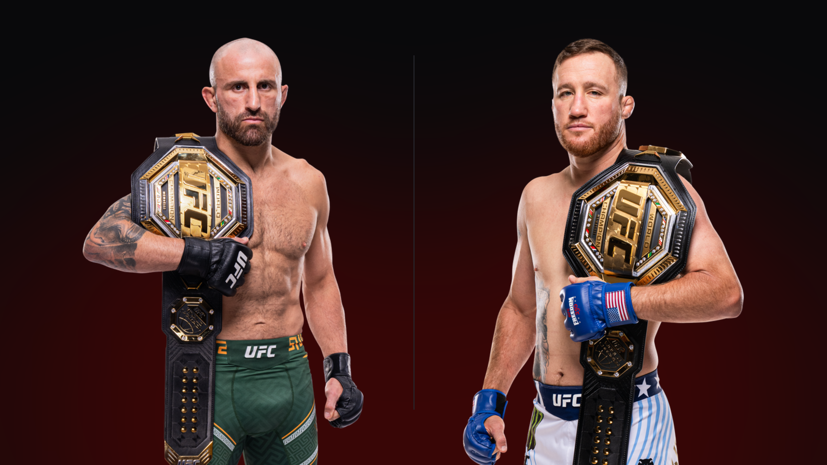 Alexander Volkanovski y Justin Gaethje