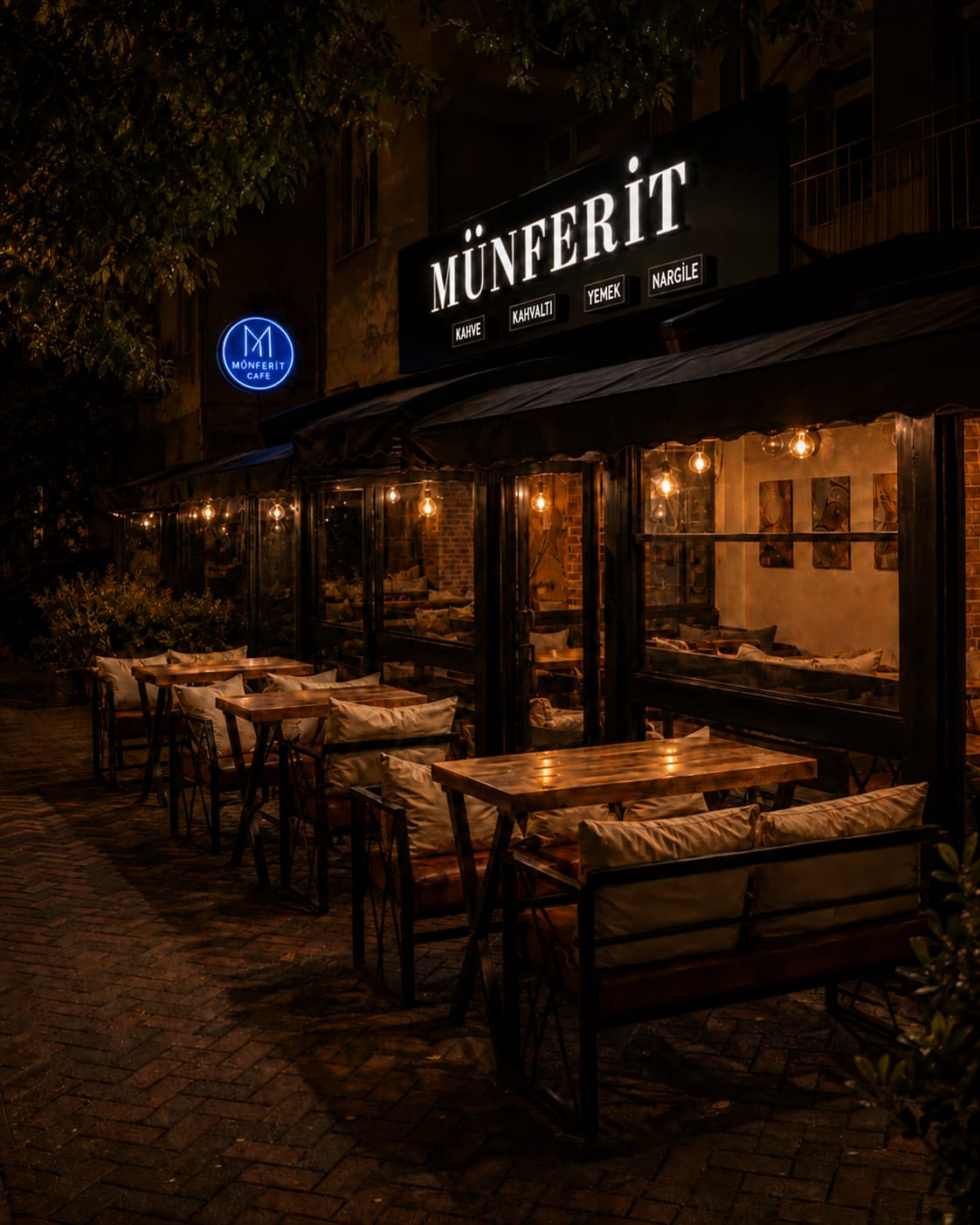 Münferit Cafe'nin mekânından bir fotoğraf