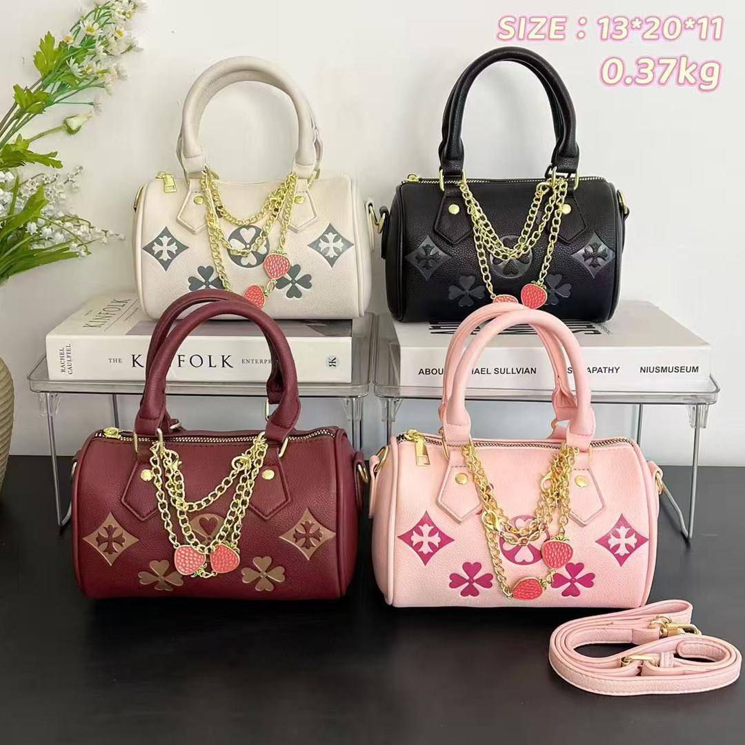 Luxury Floral Boston Bag