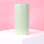 Satin Sage Ceramic Cylinder Vase  - Standard