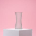 Glass Concaved Frosted Vase - Standard