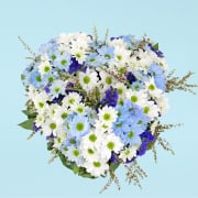 Blue Spirit Heart Wreath  - Standard