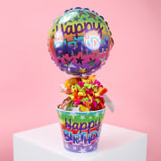 Happy Birthday Lolly Pot  - Standard