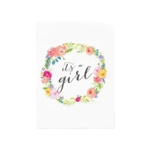 Its A Girl Gift Card - Standard