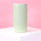 Satin Sage Ceramic Cylinder Vase 