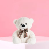 White Toby Bear 15cm