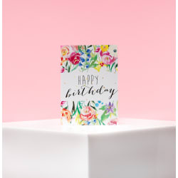 Happy Birthday Floral Card - Standard