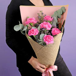 Sweet Carnation Bouquet - Standard
