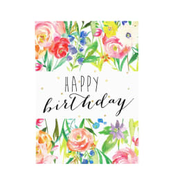 Happy Birthday Floral Card - Standard
