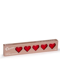 Chocolatier Red Chocolate Hearts  - Standard