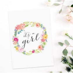Its A Girl Gift Card - Standard