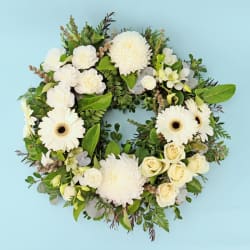 Ivory Elegance Wreath  - Standard